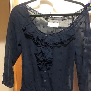 Abercrombie navy blouse